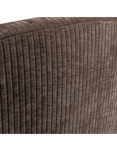 Banquette 2 places Mojo gauche tissu côtelé tissé brun woood Banquette 2 places Mojo gauche tissu côtelé tissé brun woood