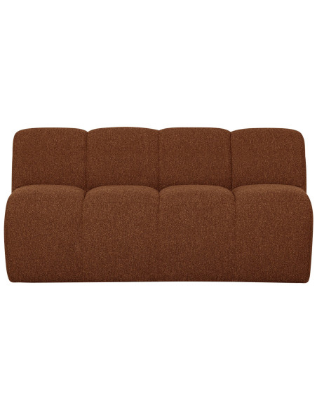 Banquette de table Mojo 164cm tissu bouclé mélangé brun rouille woood Banquette de table Mojo 164cm tissu bouclé mélangé brun rouille woood