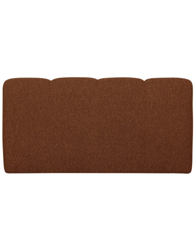 Banquette de table Mojo 164cm tissu bouclé mélangé brun rouille woood