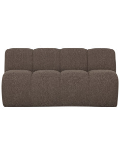 Banquette de table Mojo 164cm tissu bouclé mélangé brun woood