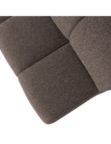 Banquette de table Mojo 164cm tissu bouclé mélangé brun woood