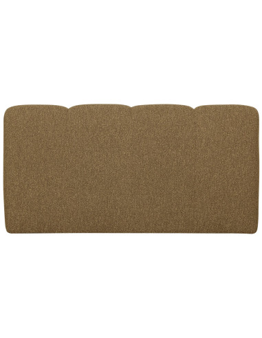 Banquette de table Mojo 164cm tissu bouclé mélangé jaune brun woood