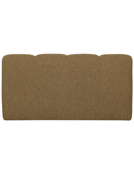 Banquette de table Mojo 164cm tissu bouclé mélangé jaune brun woood