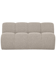 Banquette de table Mojo 164cm tissu bouclé mélangé beige woood