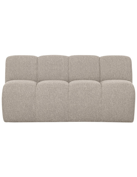 Banquette de table Mojo 164cm tissu bouclé mélangé beige woood