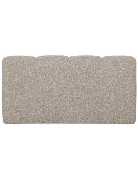 Banquette de table Mojo 164cm tissu bouclé mélangé beige woood