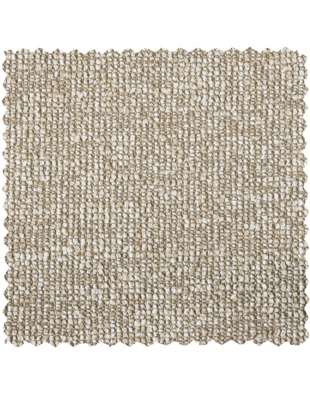 Banquette de table Mojo 164cm tissu bouclé mélangé beige woood