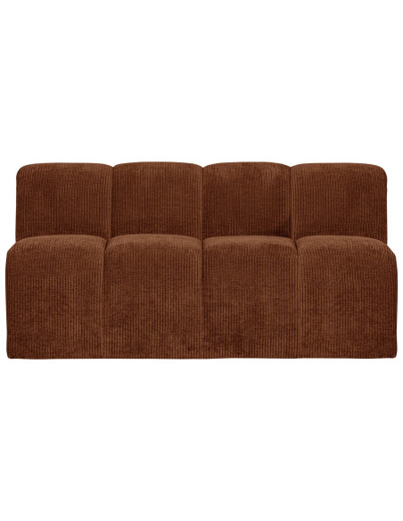 Banquette de table Mojo 164cm tissu côtelé tissé brun woood Banquette de table Mojo 164cm tissu côtelé tissé brun woood