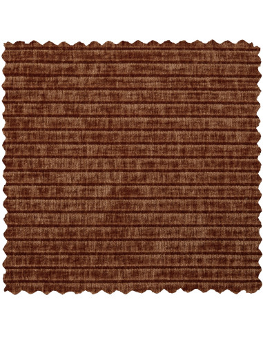 Banquette de table Mojo 164cm tissu côtelé tissé brun woood