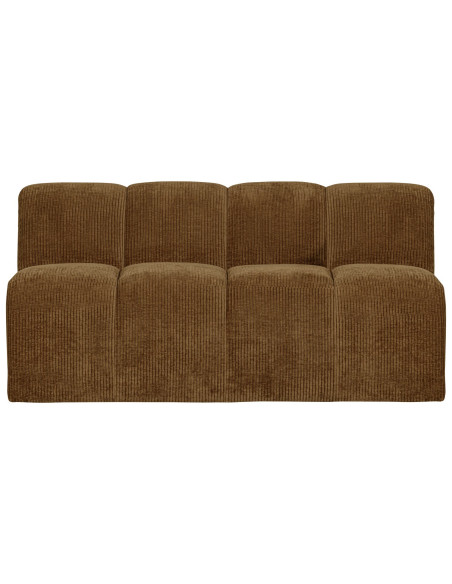 Banquette de table Mojo 164cm tissu côtelé tissé jaune miel woood Banquette de table Mojo 164cm tissu côtelé tissé jaune miel woood