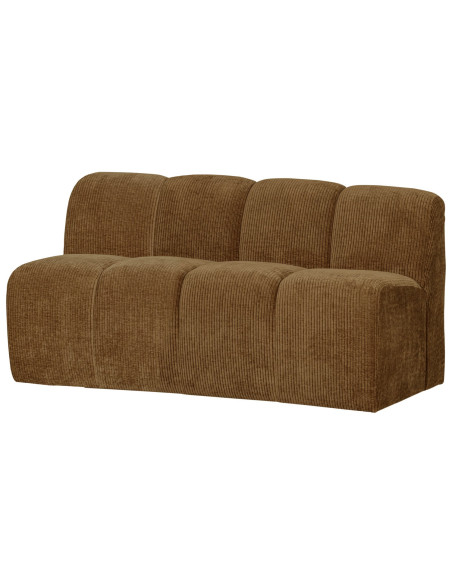 Banquette de table Mojo 164cm tissu côtelé tissé jaune miel woood Banquette de table Mojo 164cm tissu côtelé tissé jaune miel woood