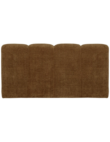 Banquette de table Mojo 164cm tissu côtelé tissé jaune miel woood