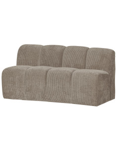 Banquette de table Mojo 164cm tissu côtelé tissé sable woood 2