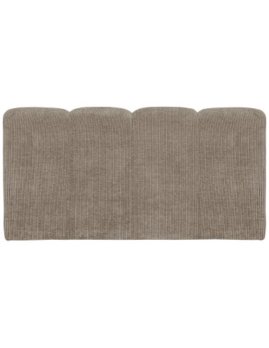 Banquette de table Mojo 164cm tissu côtelé tissé sable woood