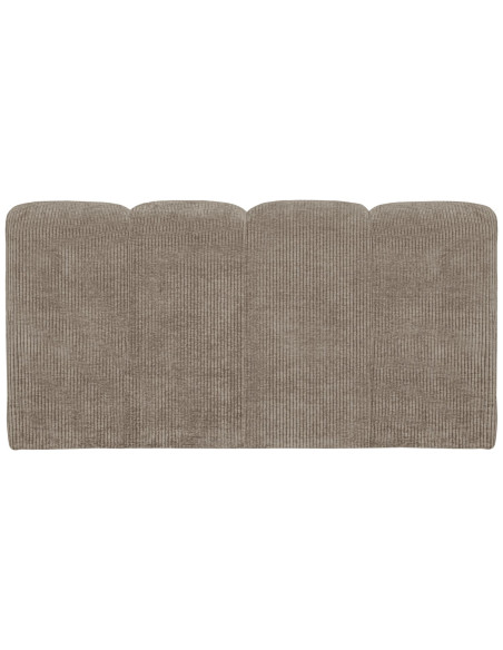 Banquette de table Mojo 164cm tissu côtelé tissé sable woood