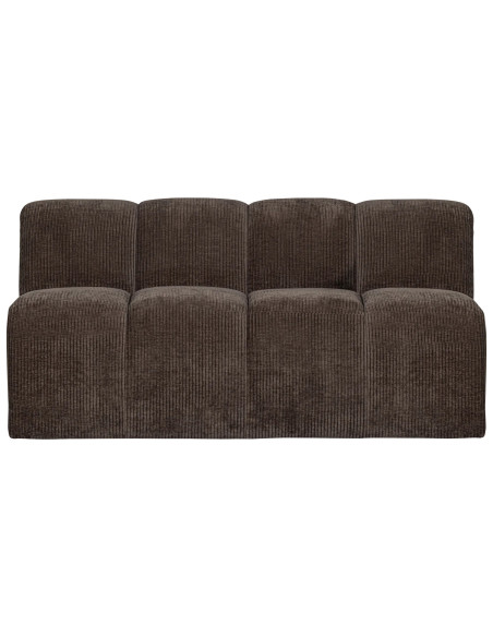 Banquette de table Mojo 164cm tissu côtelé tissé brun woood Banquette de table Mojo 164cm tissu côtelé tissé brun woood