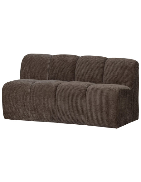 Banquette de table Mojo 164cm tissu côtelé tissé brun woood Banquette de table Mojo 164cm tissu côtelé tissé brun woood