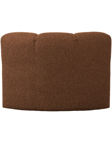 Banc à manger angle Mojo tissu bouclé mélangé brun rouille woood