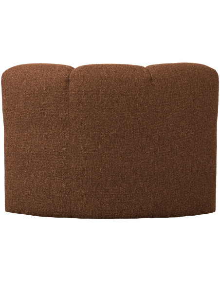 Banc à manger angle Mojo tissu bouclé mélangé brun rouille woood Banc à manger angle Mojo tissu bouclé mélangé brun rouille woood