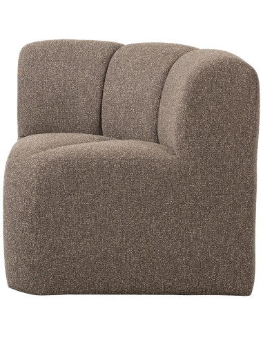 Banc à manger angle Mojo tissu bouclé mélangé brun woood