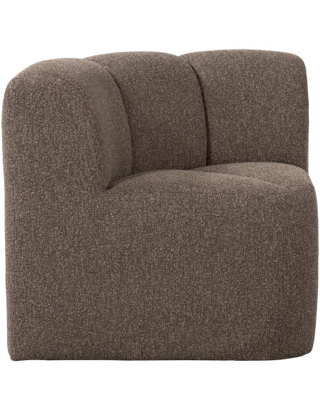 Banc à manger angle Mojo tissu bouclé mélangé brun woood Banc à manger angle Mojo tissu bouclé mélangé brun woood