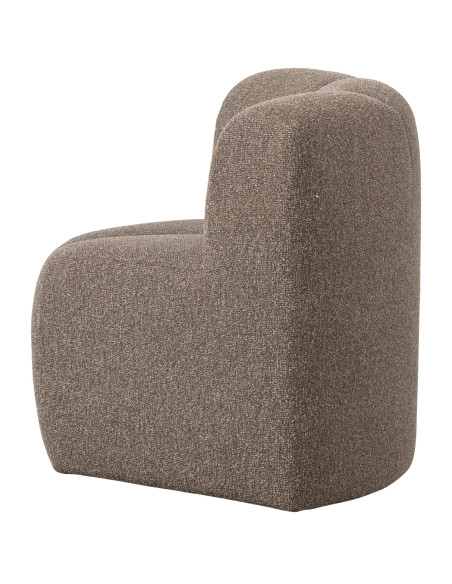 Banc à manger angle Mojo tissu bouclé mélangé brun woood Banc à manger angle Mojo tissu bouclé mélangé brun woood