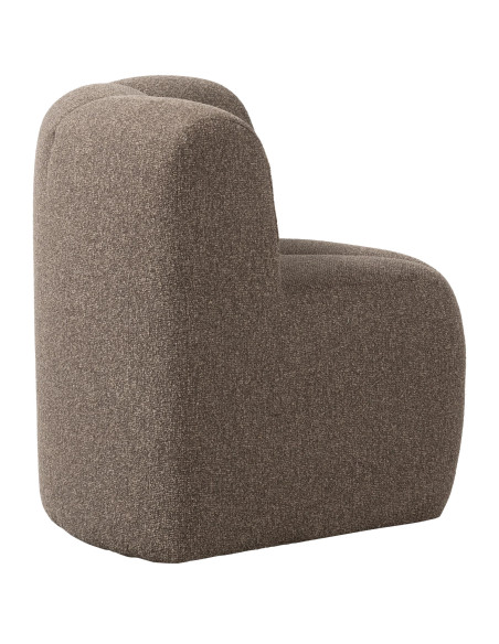 Banc à manger angle Mojo tissu bouclé mélangé brun woood Banc à manger angle Mojo tissu bouclé mélangé brun woood