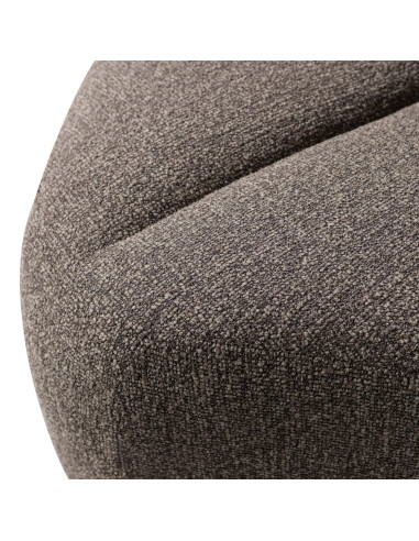 Banc à manger angle Mojo tissu bouclé mélangé brun woood