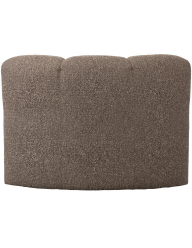 Banc à manger angle Mojo tissu bouclé mélangé brun woood