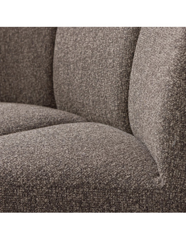 Banc à manger angle Mojo tissu bouclé mélangé brun woood