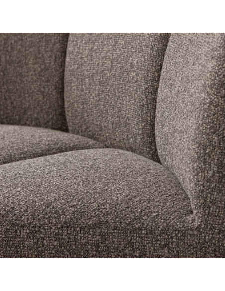 Banc à manger angle Mojo tissu bouclé mélangé brun woood Banc à manger angle Mojo tissu bouclé mélangé brun woood