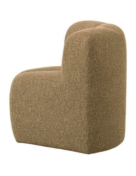 Banc à manger angle Mojo tissu bouclé mélangé jaune brun woood Banc à manger angle Mojo tissu bouclé mélangé jaune brun woood