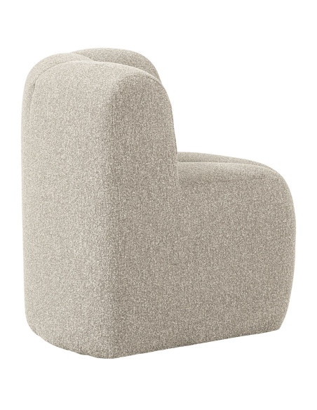 Banc à manger angle Mojo tissu bouclé mélangé beige woood Banc à manger angle Mojo tissu bouclé mélangé beige woood