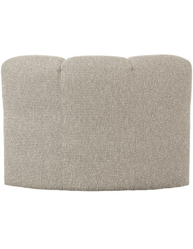 Banc à manger angle Mojo tissu bouclé mélangé beige woood