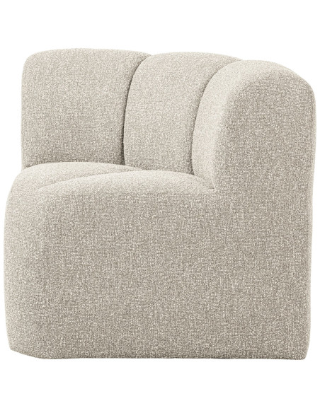 Banc à manger angle Mojo tissu bouclé mélangé beige woood Banc à manger angle Mojo tissu bouclé mélangé beige woood