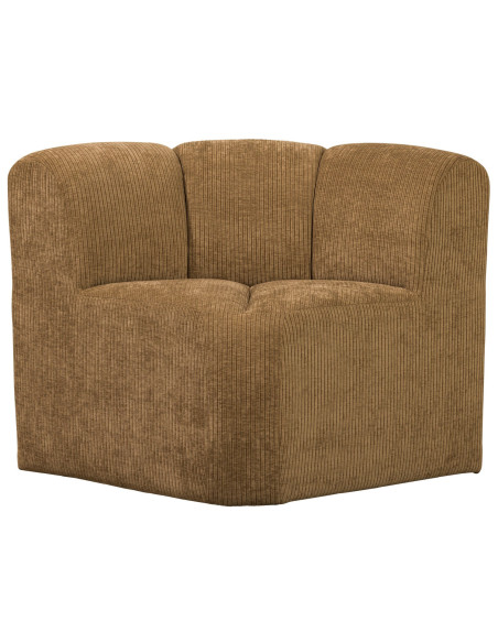 Banc à manger angle Mojo tissu côtelé tissé jaune miel woood Banc à manger angle Mojo tissu côtelé tissé jaune miel woood