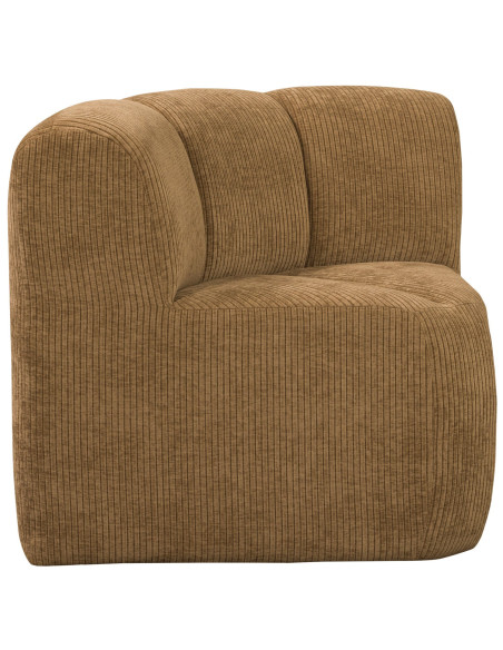 Banc à manger angle Mojo tissu côtelé tissé jaune miel woood Banc à manger angle Mojo tissu côtelé tissé jaune miel woood