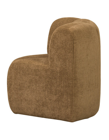 Banc à manger angle Mojo tissu côtelé tissé jaune miel woood