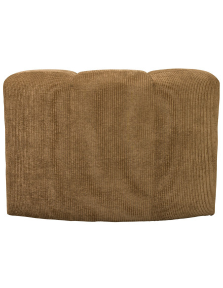 Banc à manger angle Mojo tissu côtelé tissé jaune miel woood Banc à manger angle Mojo tissu côtelé tissé jaune miel woood