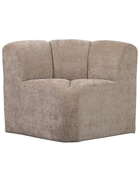 Banc à manger angle Mojo tissu côtelé tissé sable woood Banc à manger angle Mojo tissu côtelé tissé sable woood