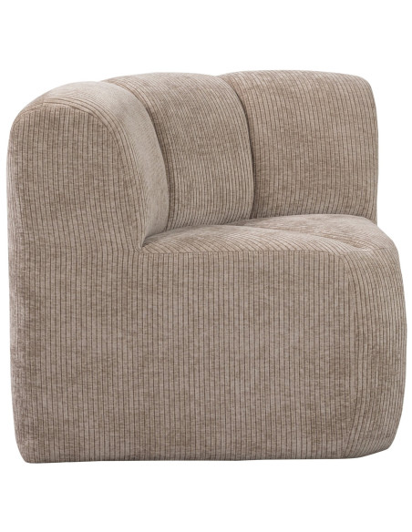 Banc à manger angle Mojo tissu côtelé tissé sable woood Banc à manger angle Mojo tissu côtelé tissé sable woood