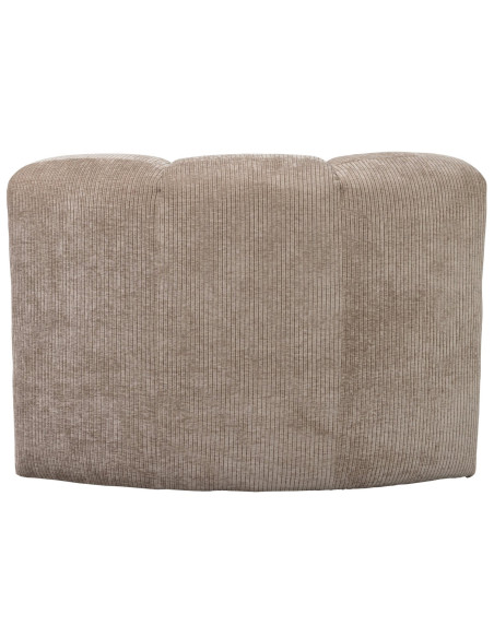 Banc à manger angle Mojo tissu côtelé tissé sable woood Banc à manger angle Mojo tissu côtelé tissé sable woood