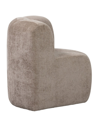 Banc à manger angle Mojo tissu côtelé tissé sable woood