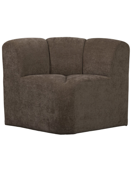 Banc à manger angle Mojo tissu côtelé tissé brun woood Banc à manger angle Mojo tissu côtelé tissé brun woood