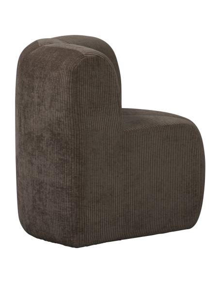 Banc à manger angle Mojo tissu côtelé tissé brun woood Banc à manger angle Mojo tissu côtelé tissé brun woood