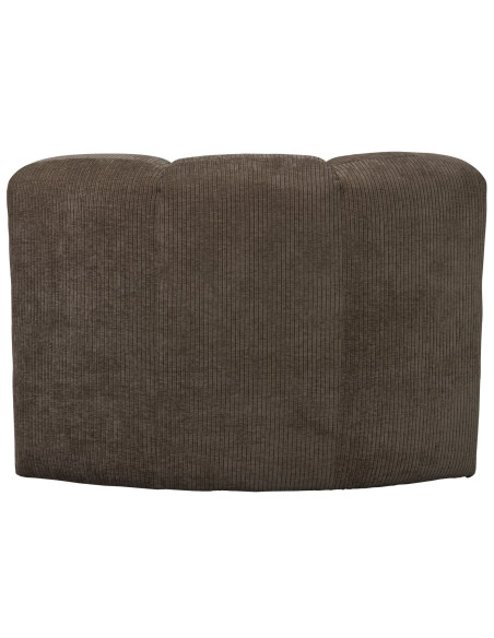 Banc à manger angle Mojo tissu côtelé tissé brun woood Banc à manger angle Mojo tissu côtelé tissé brun woood