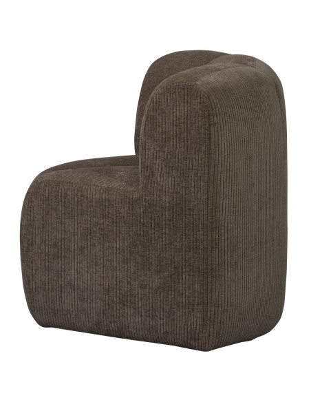 Banc à manger angle Mojo tissu côtelé tissé brun woood Banc à manger angle Mojo tissu côtelé tissé brun woood