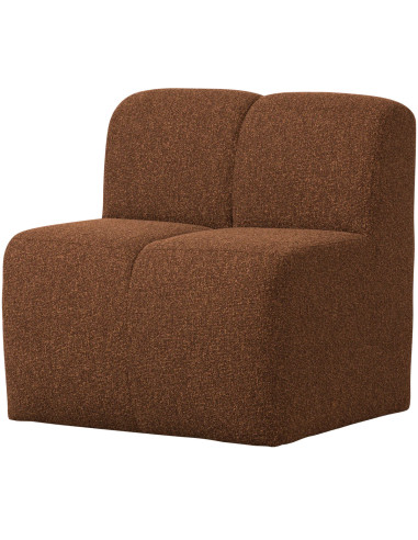 Banc à manger 84cm Mojo tissu bouclé mélangé brun rouille woood