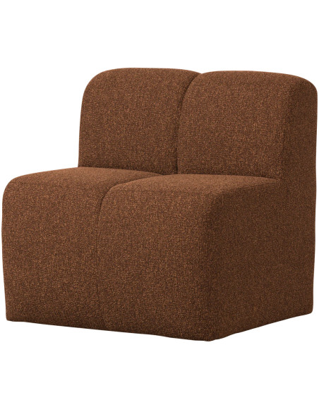 Banc à manger 84cm Mojo tissu bouclé mélangé brun rouille woood Banc à manger 84cm Mojo tissu bouclé mélangé brun rouille woood