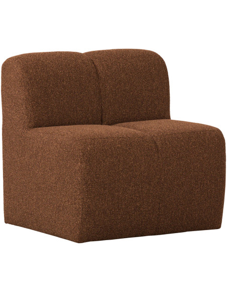 Banc à manger 84cm Mojo tissu bouclé mélangé brun rouille woood Banc à manger 84cm Mojo tissu bouclé mélangé brun rouille woood